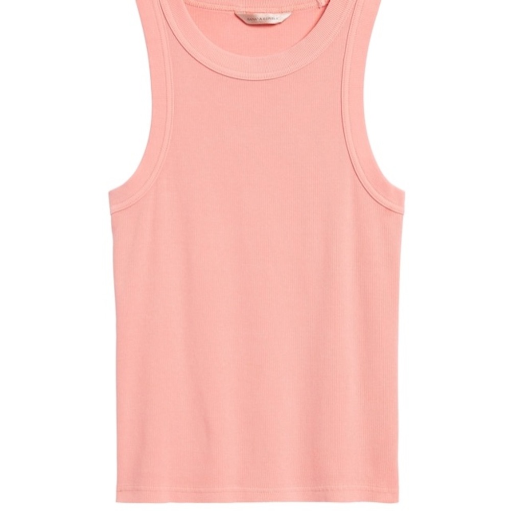 NWOT Banana republic Fitted Ribbed Tank - peach
